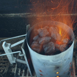 Searing Steaks on a Charcoal Chimney